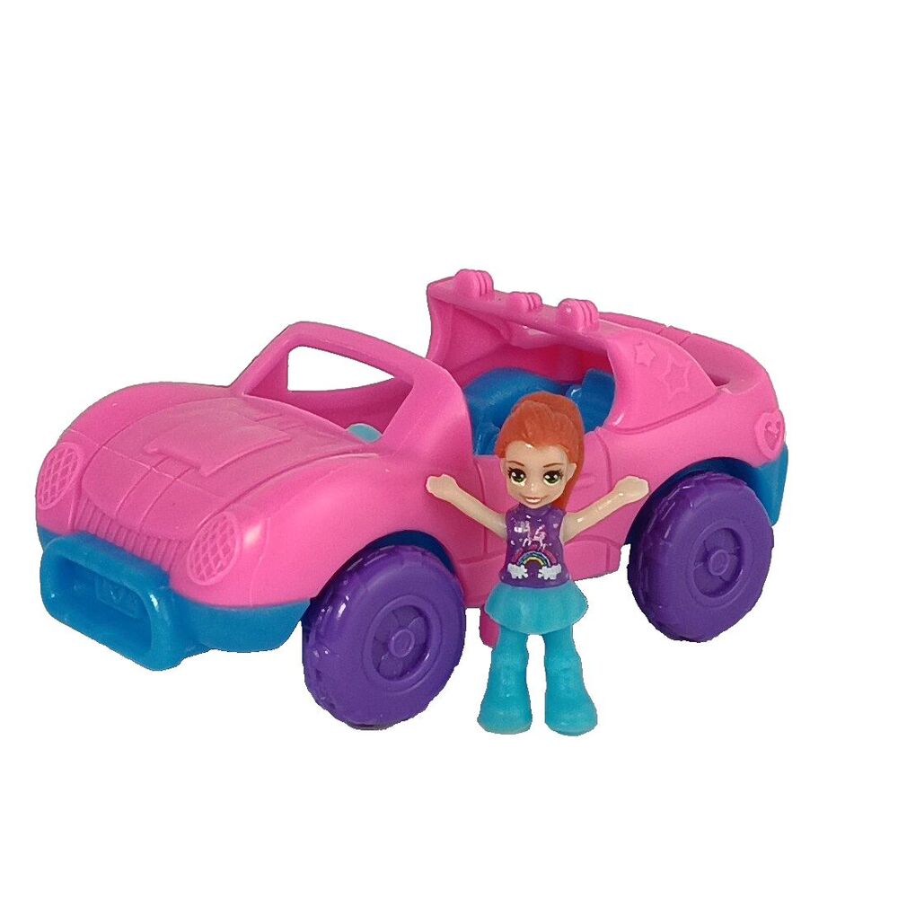 Poly Pocket Mini Mall Escape Doll And Go Tiny Room Car Replacements Loose Played